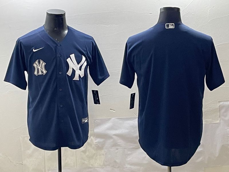Men New York Yankees Blank Black Game 2025 Nike MLB Jersey style 3